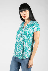 V-Neck Printed Top