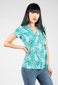 V-Neck Printed Top