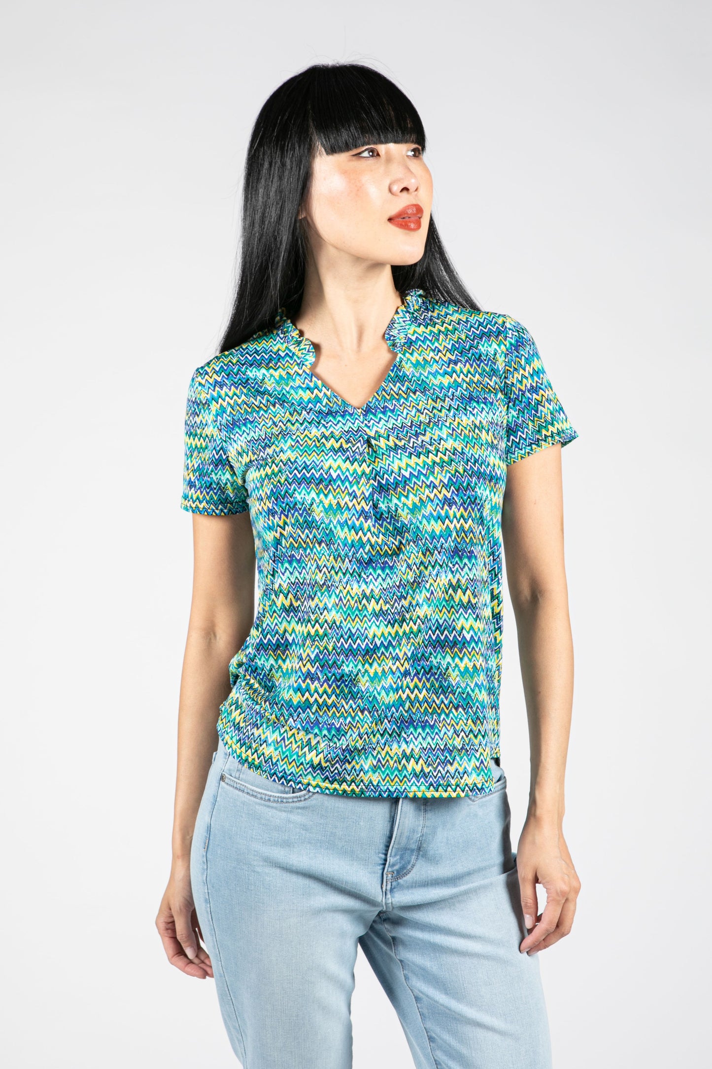 ZigZag Print Top