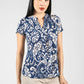 Royal Blossom Print Top