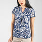 Royal Blossom Print Top