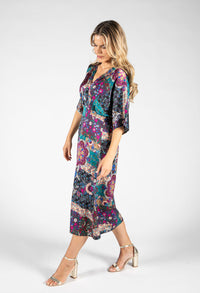 Paisley Pop Midi Dress