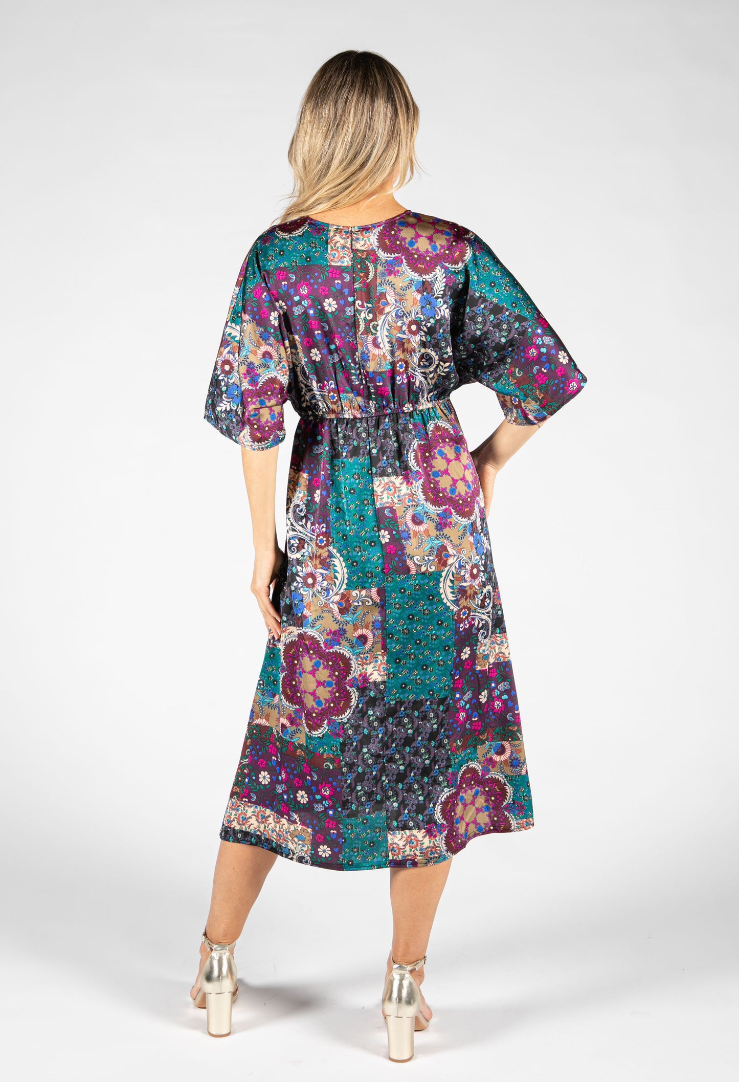 Paisley Pop Midi Dress