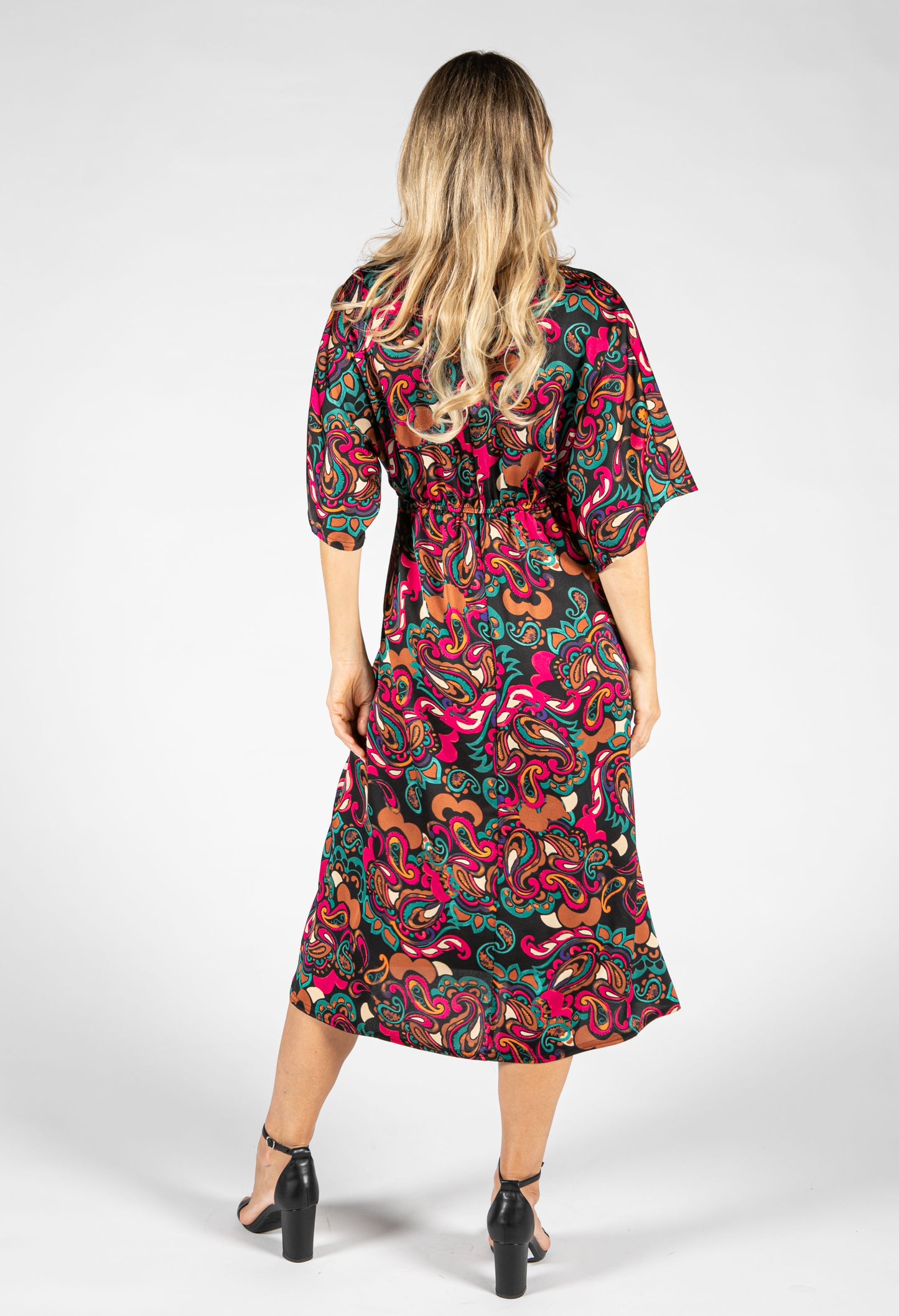 Paisley Pop Midi Dress