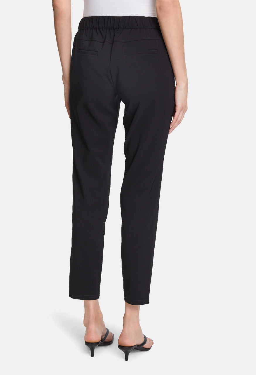 Betty Barclay Trousers with Paneling Detail in Black | Pamela Scott