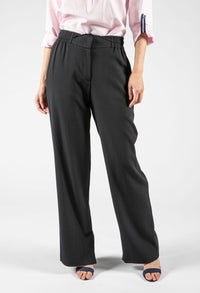 Wide Leg Trousers in Navy