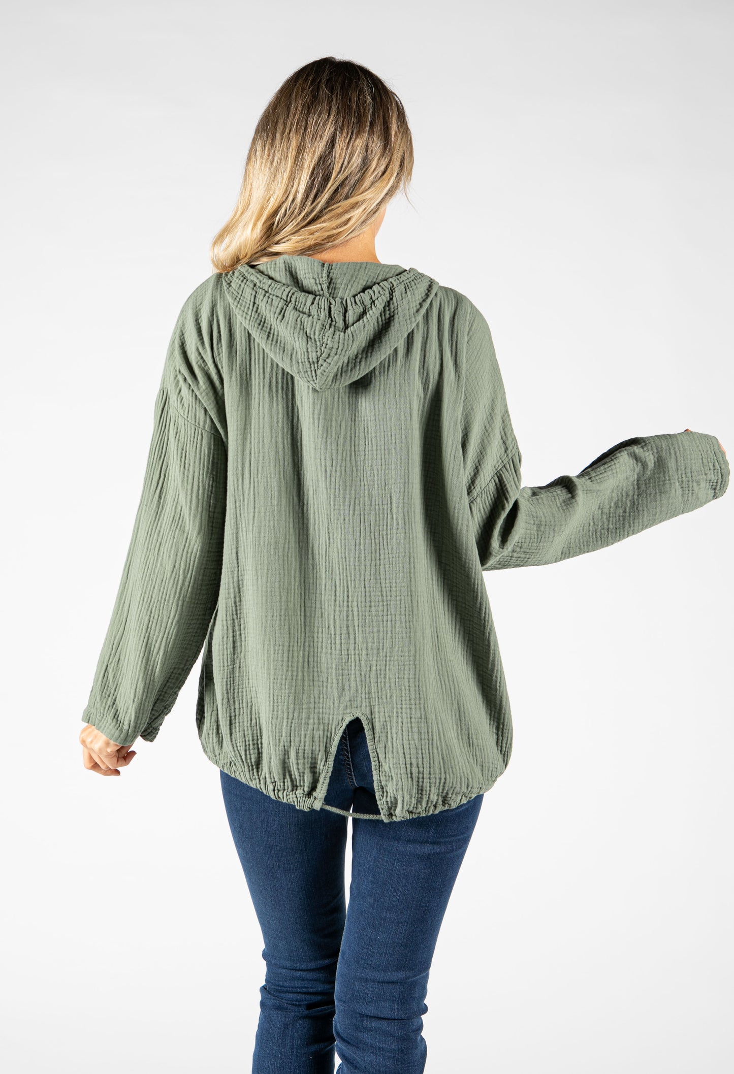 Textured Hooded Cardi