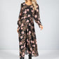 Floral Pattern Maxi Dress