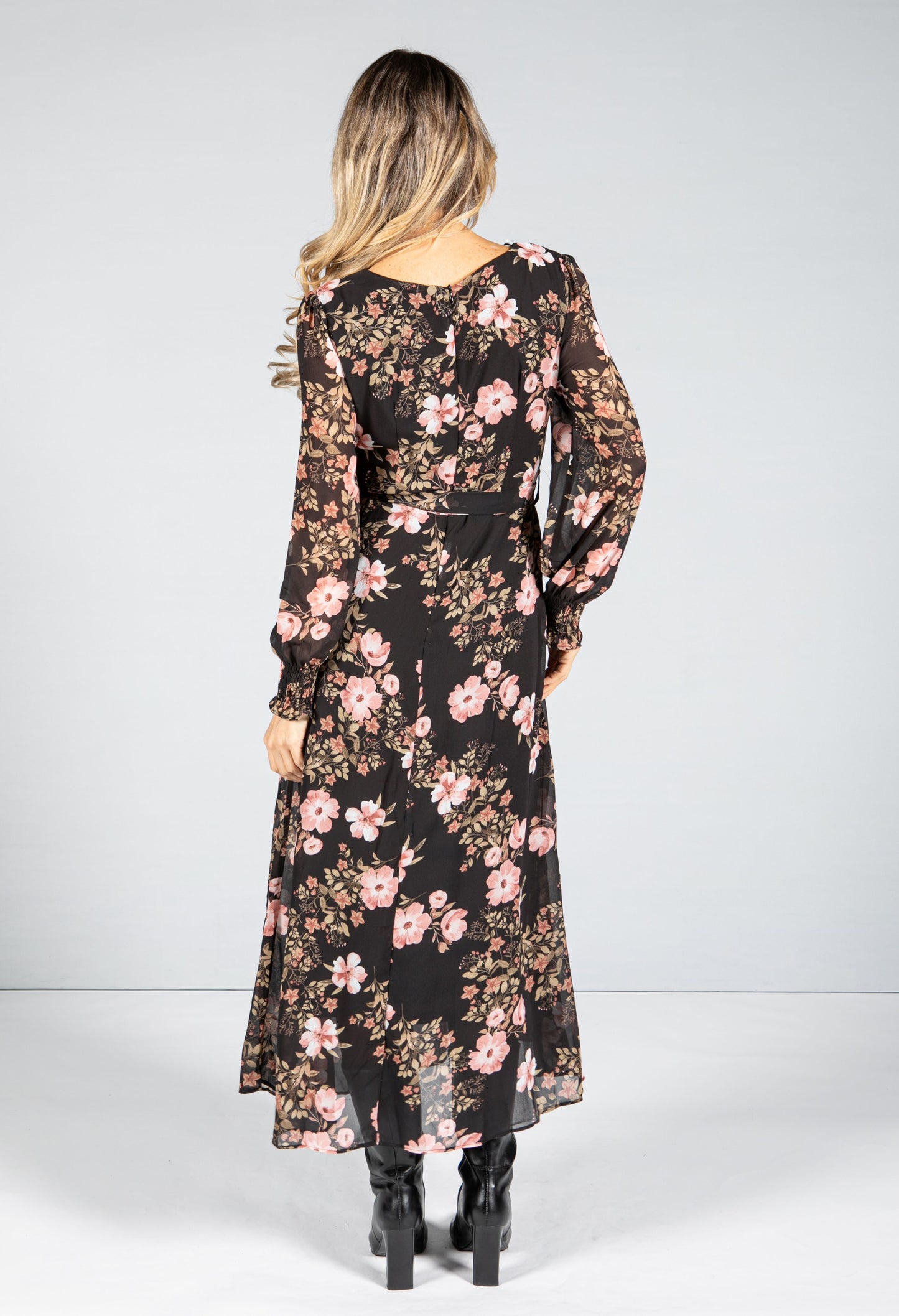 Floral Pattern Maxi Dress