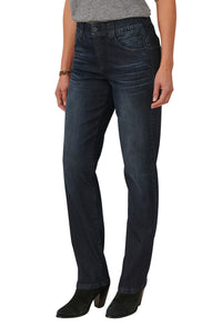 "Ab"solution® Dark Indigo Artisanal Straight Leg Jeans