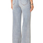 "Ab"solution High Rise Wide Leg Jeans with Subtle Fading Detail