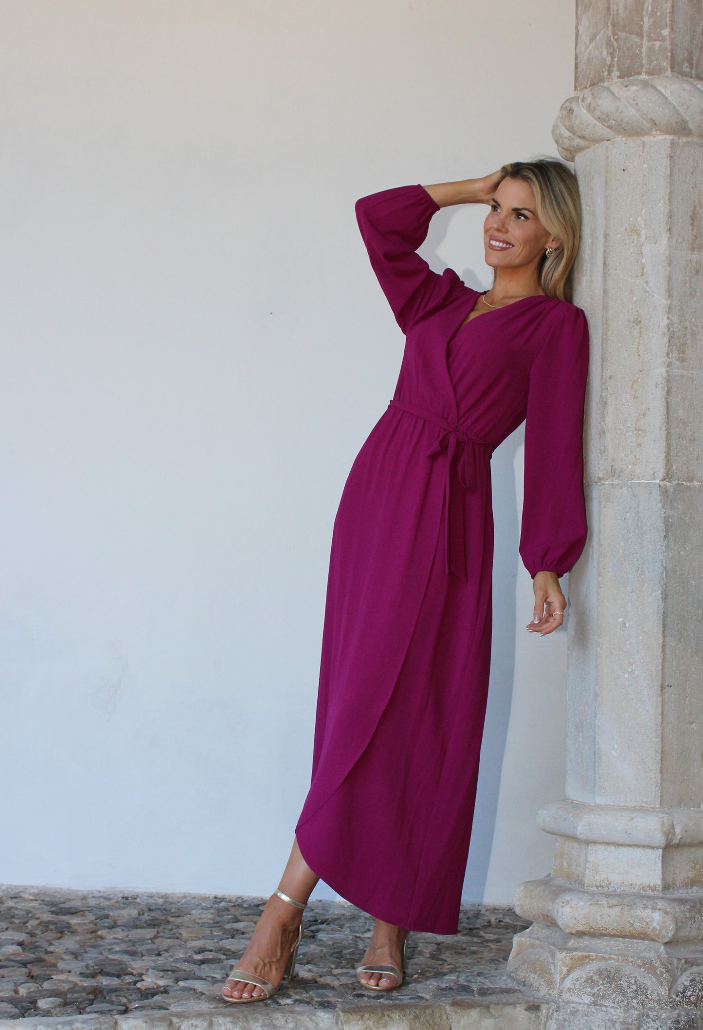 Tulip Hem V Neckline Dress