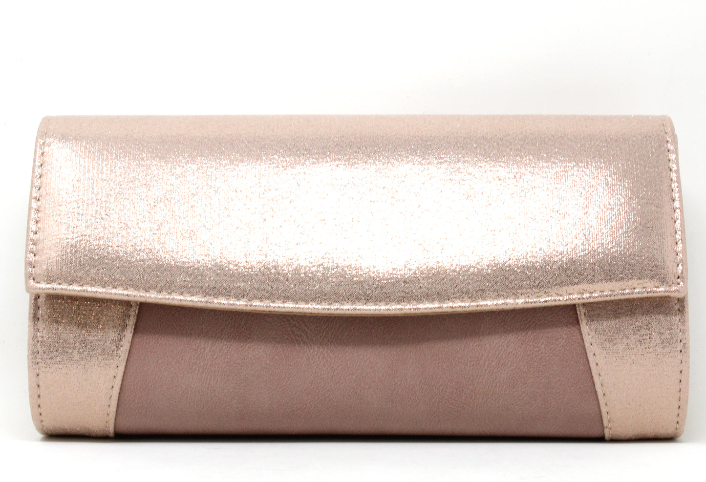 Metallic Wrap Clutch Bag