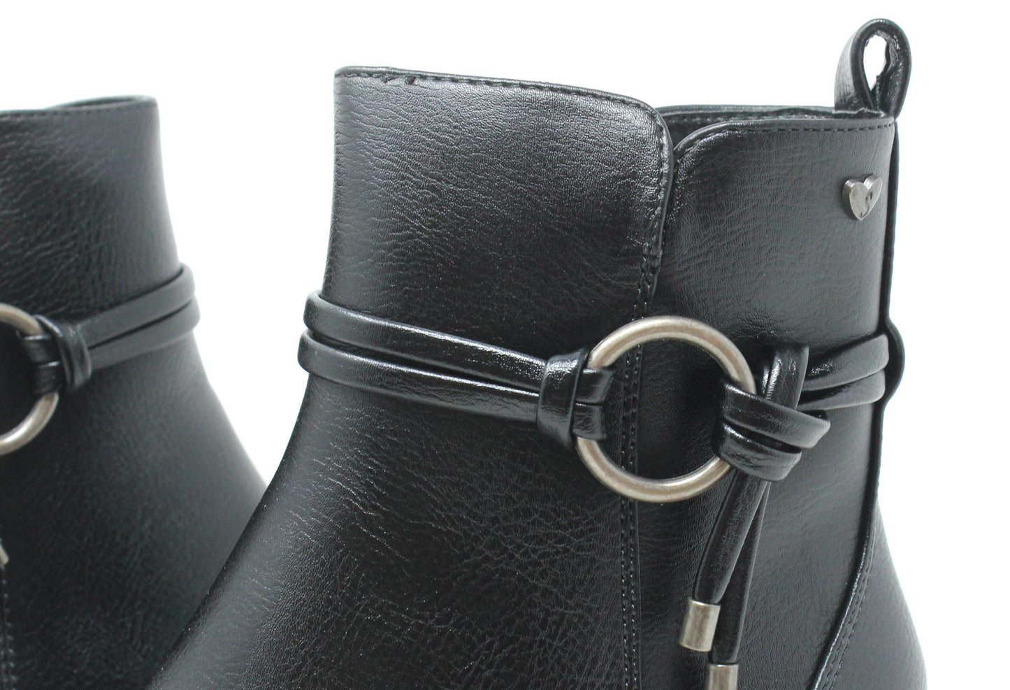 O Ring Detail Heeled Boot