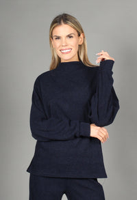 Knit High Neck Pullover