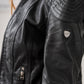 Hooded Leather Biker Jacket