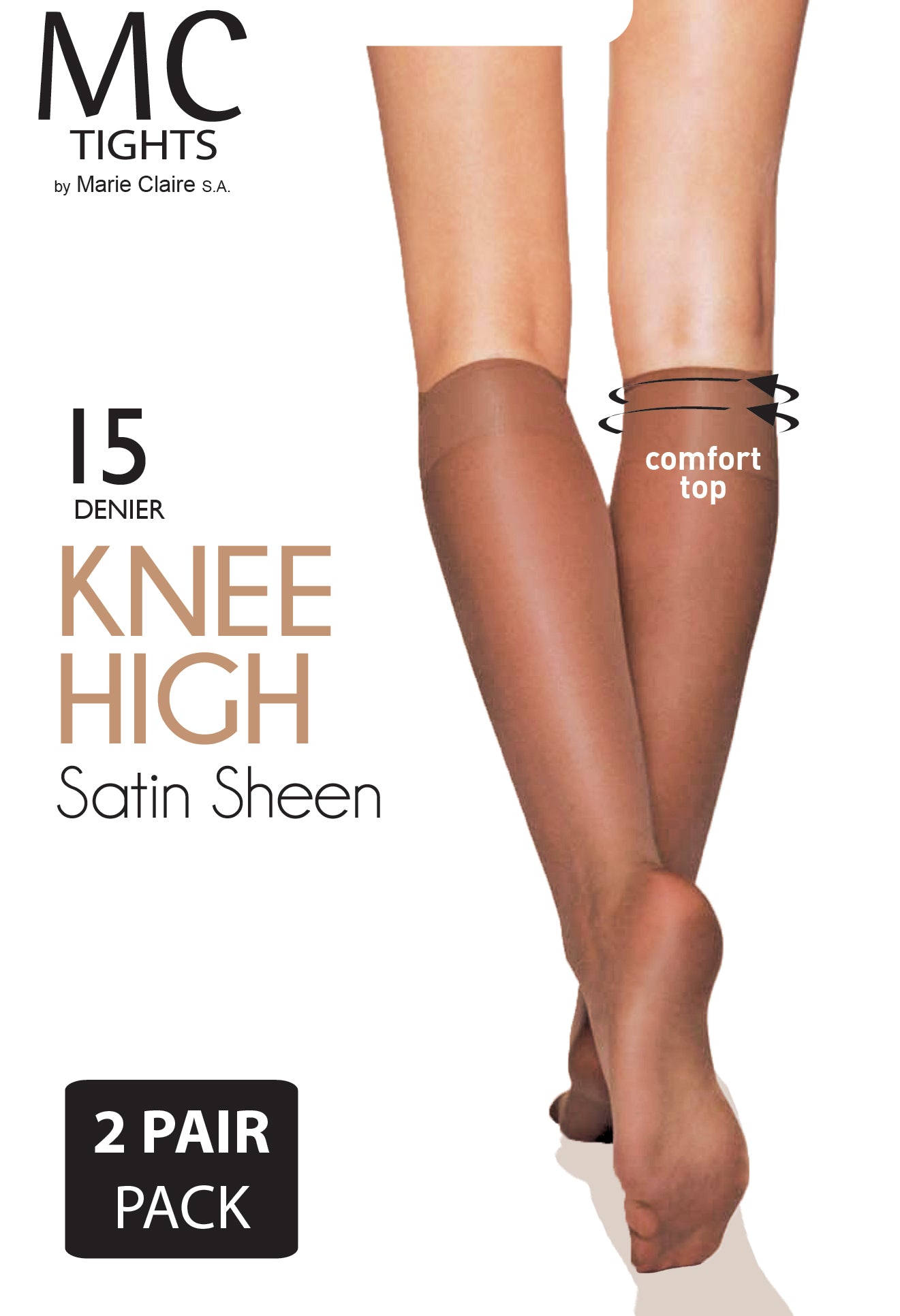 Knee High Satin Sheen Socks