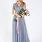 Maya Embellished Maxi Dress With Sash Belt