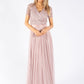 Maya Embellished Maxi Dress With Sash Belt