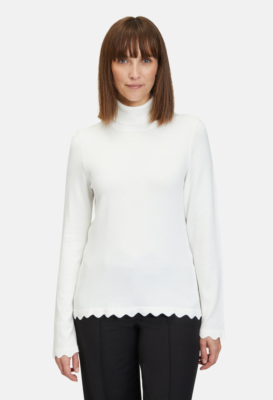 Fine Knit High Neck Top