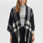 Atano Check Print Cape