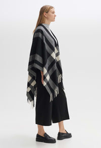 Atano Check Print Cape