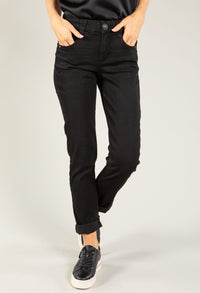 "Ab"solution® Black Denim Straight Leg Jeans