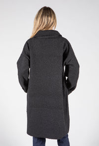 Soft Boucle Zip Up Coatigan