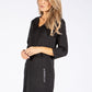 V Neckline Knit Dress