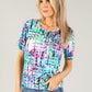 Square Print Top