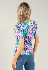 Square Print Top