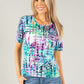 Square Print Top