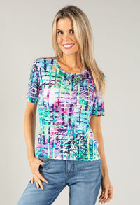 Square Print Top