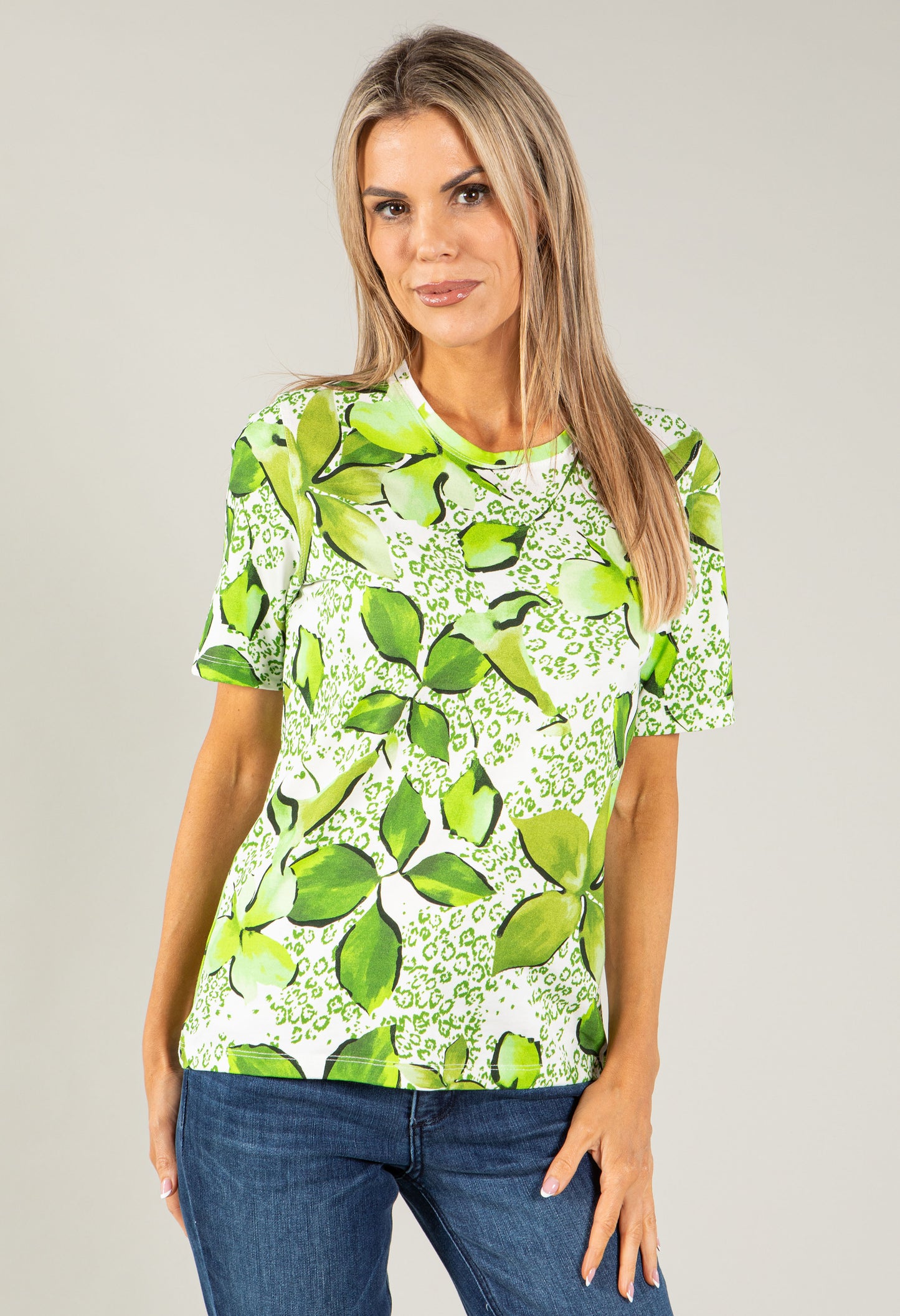 Printed Flower Top