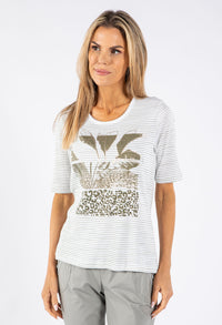 Striped Graphic T-Shirt