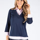 2 in 1 Stripe Pullover