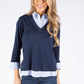 2 in 1 Stripe Pullover