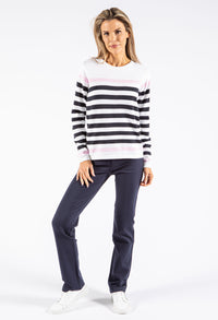 Striped Knit Pullover