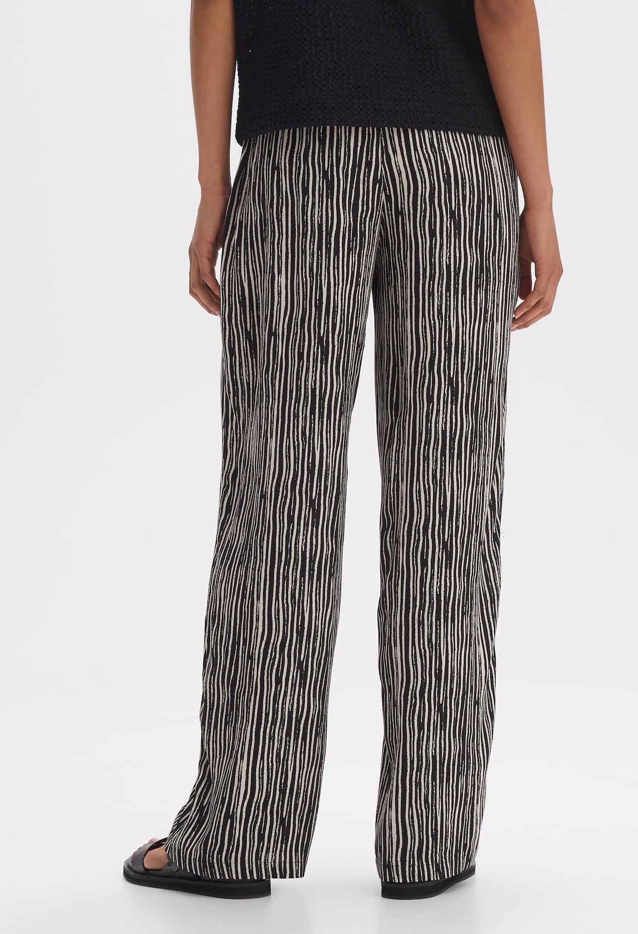 Manilo Stripe Wide Leg Palazzo Pants