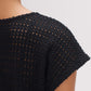 Soholu Crochet Short Sleeve Top