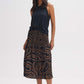 Ribane Desert Pleated Midi Skirt