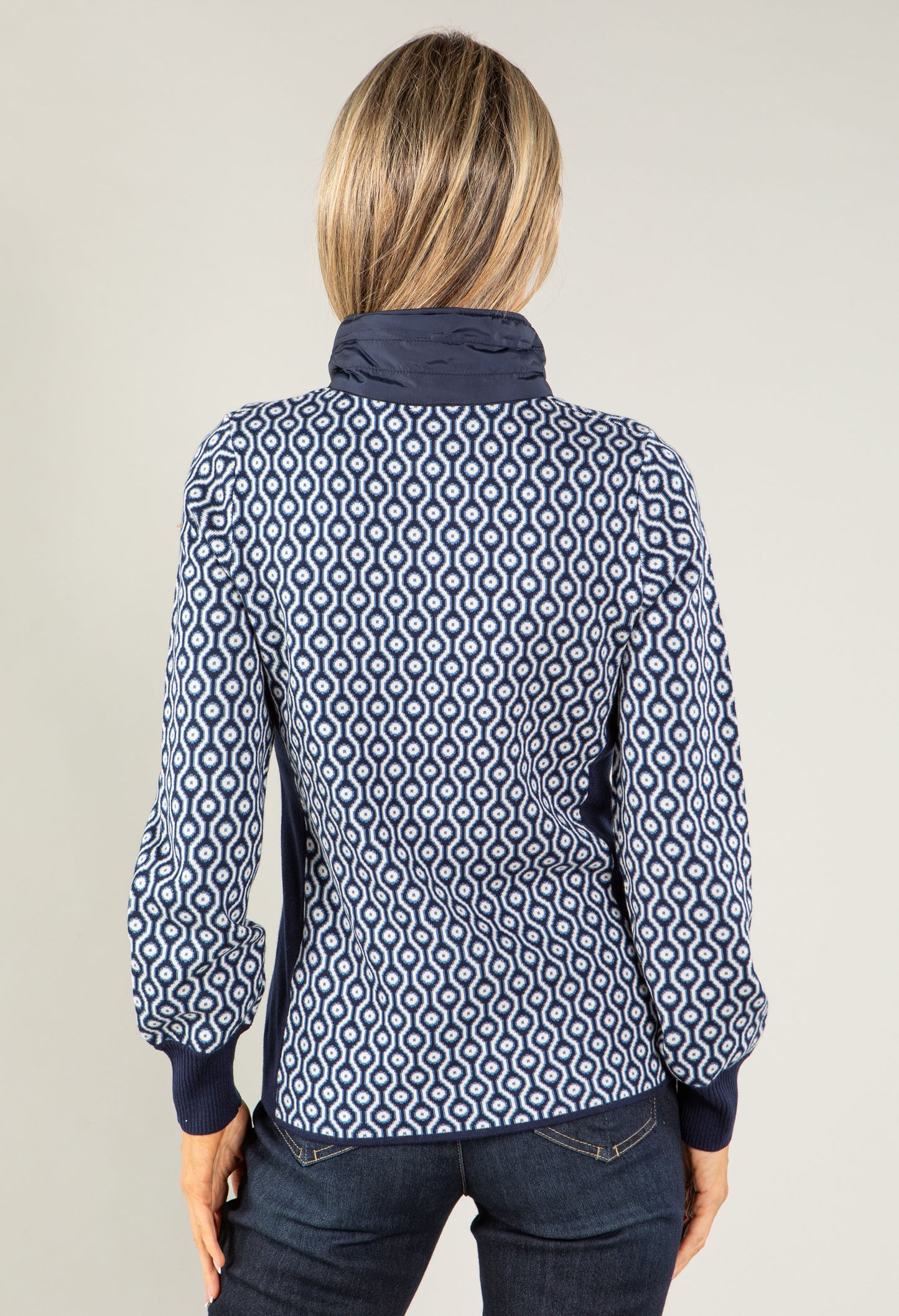 Patterned Zip Up Jacket