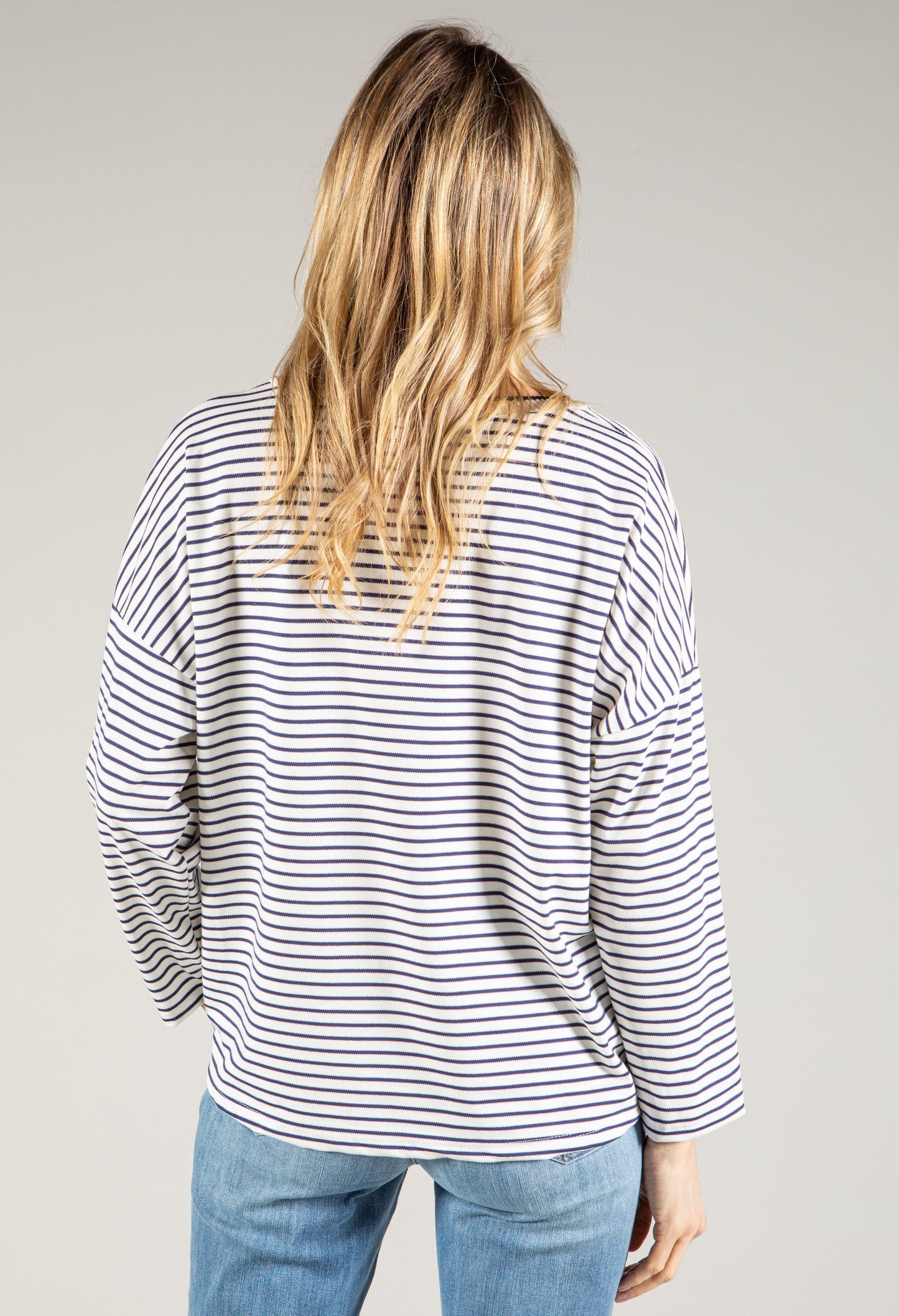 Striped Graphic Pullover