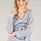 Striped Graphic Pullover