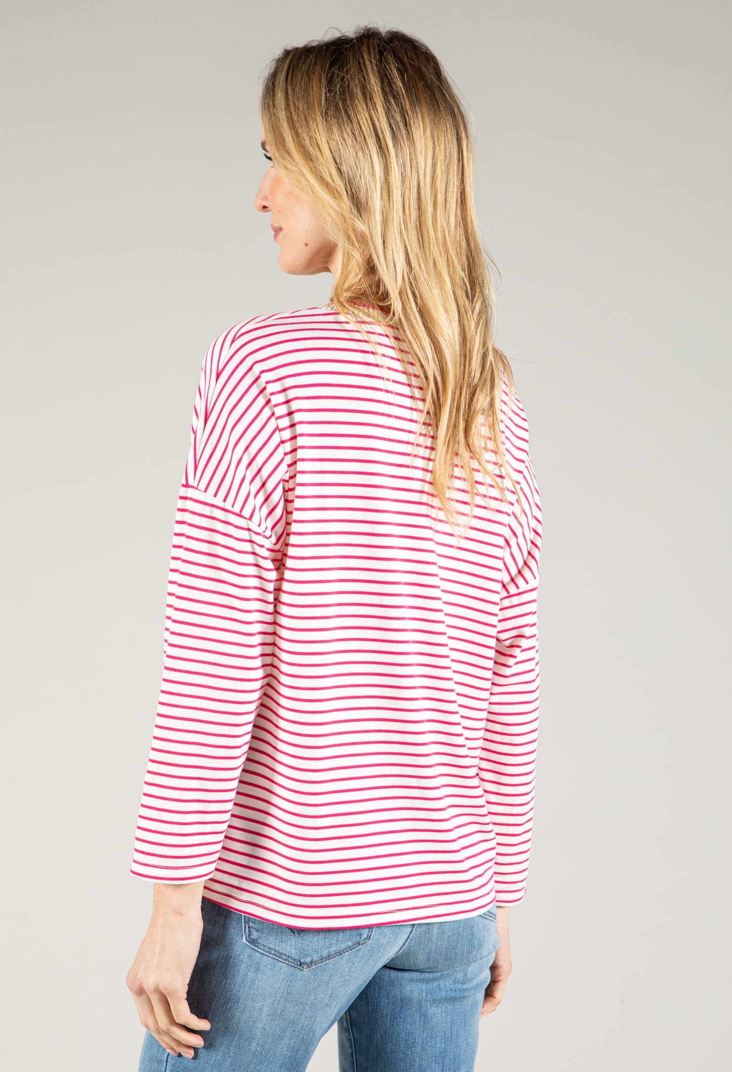 Striped Graphic Pullover