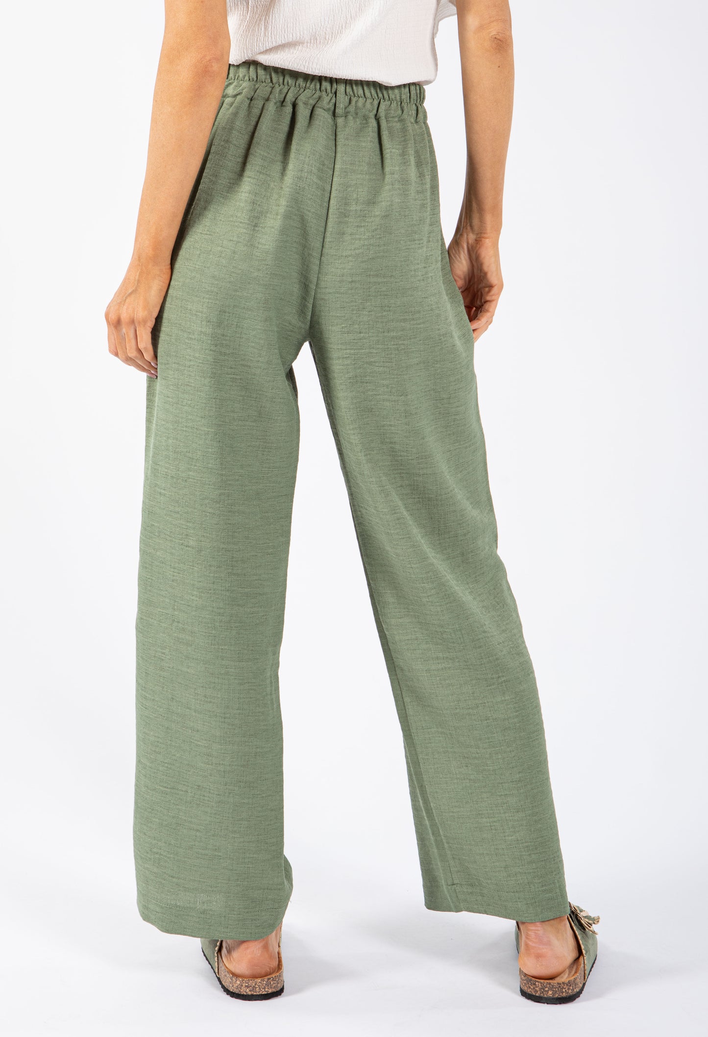 Linen Look Trousers