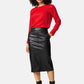 Faux Leather Pencil Skirt