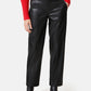 7/8-Length Faux Leather Trousers