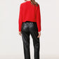 7/8-Length Faux Leather Trousers