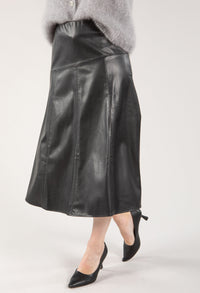 Leather Midi Skirt